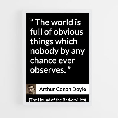 ap-arthur conan doyle-8 cadre Blanc