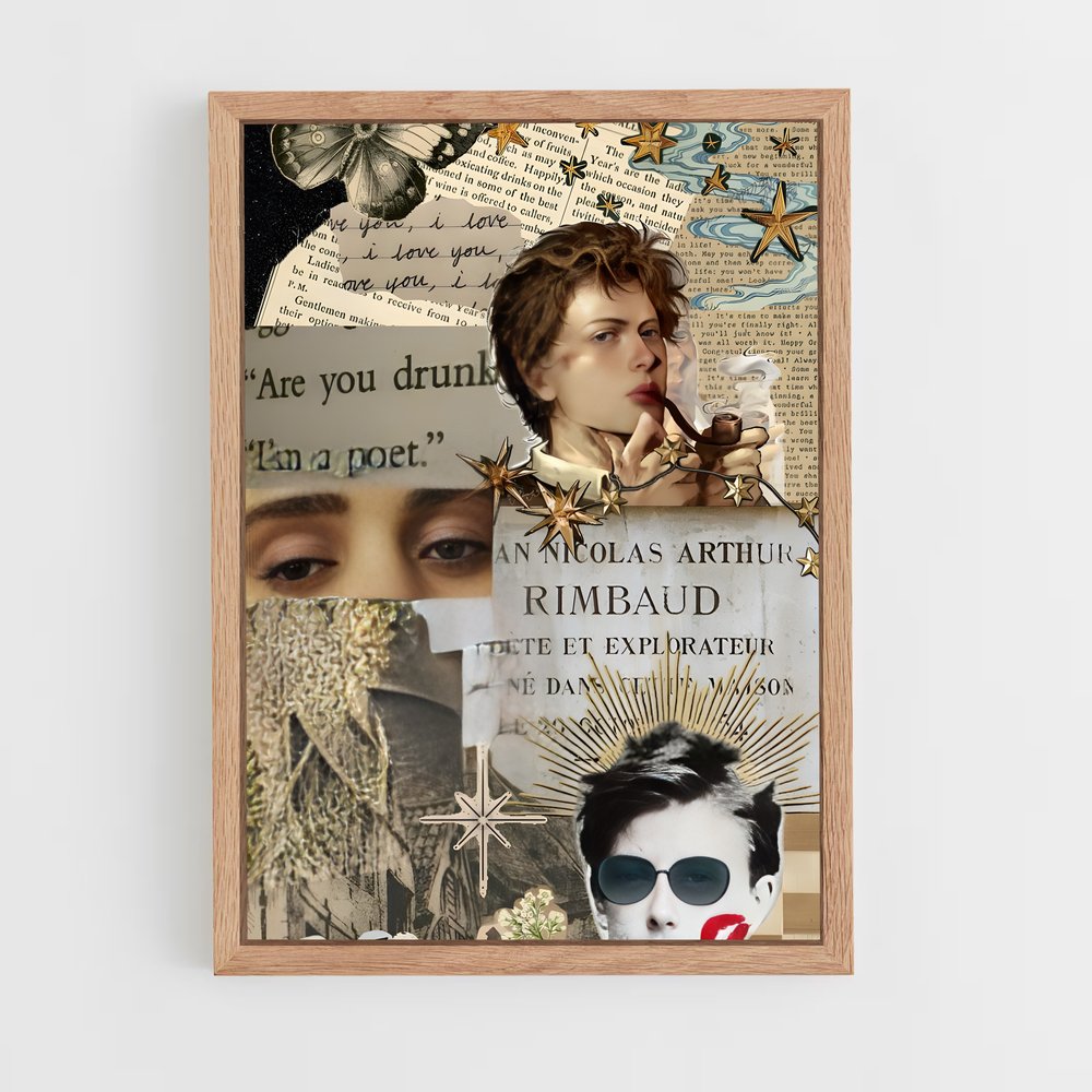 ap-arthur rimbaud-1 cadre Bois clair