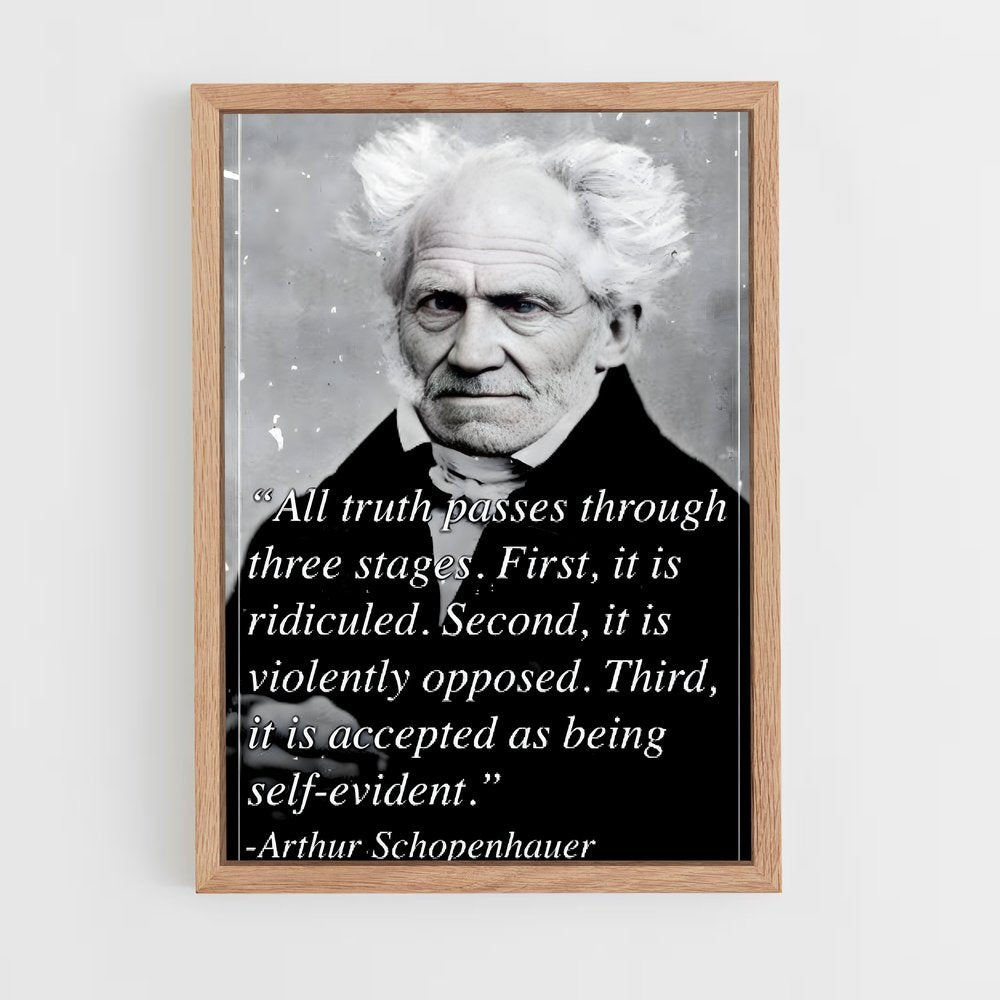 ap-arthur schopenhauer-3 cadre Bois clair