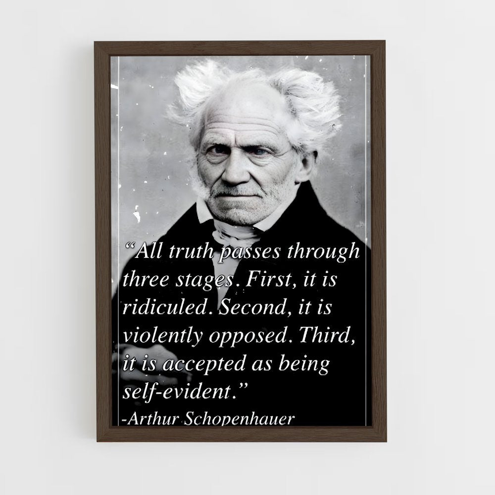 ap-arthur schopenhauer-3 cadre Bois foncé