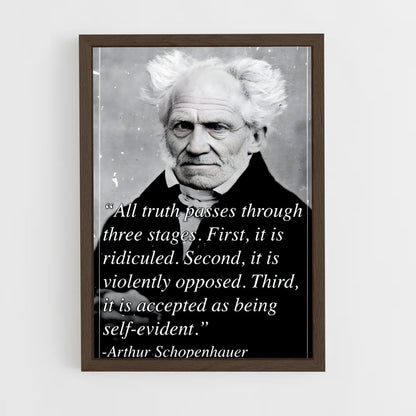 ap-arthur schopenhauer-3 cadre Bois foncé