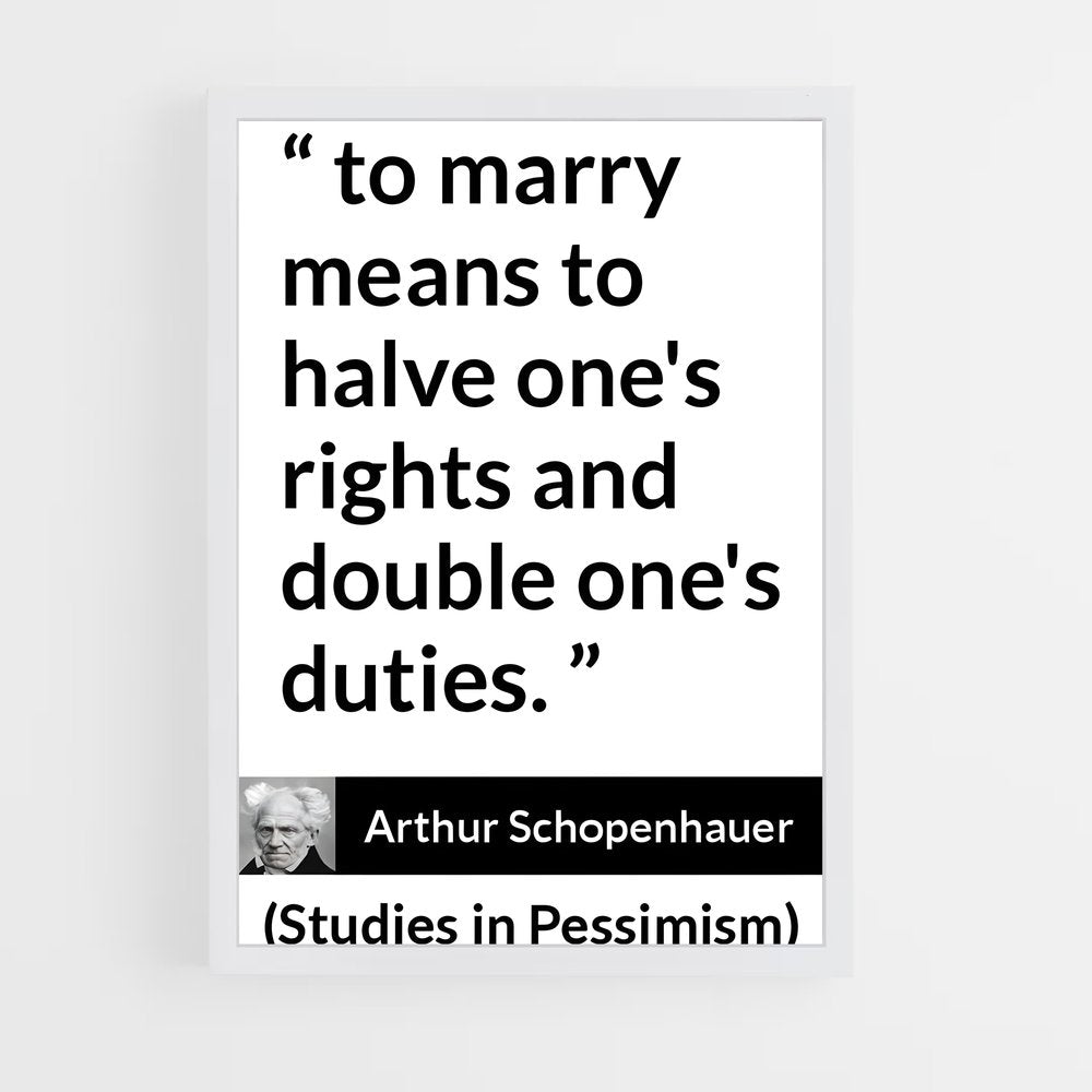 ap-arthur schopenhauer-4 cadre Blanc