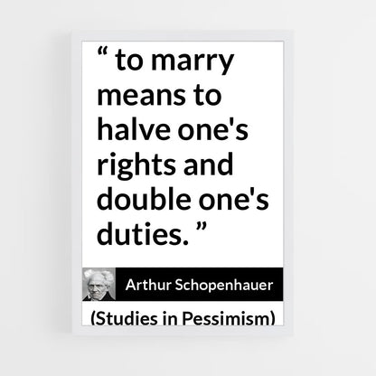 ap-arthur schopenhauer-4 cadre Blanc