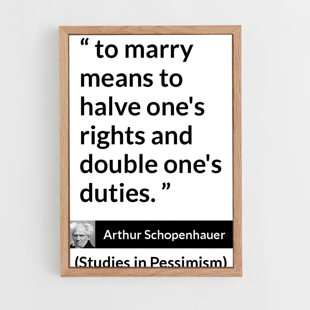 ap-arthur schopenhauer-4 cadre Bois clair