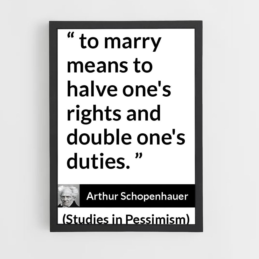 ap-arthur schopenhauer-4 cadre Noir