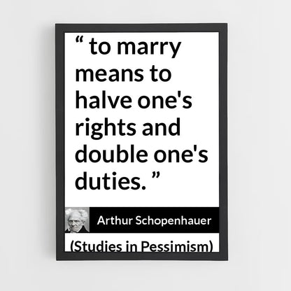 ap-arthur schopenhauer-4 cadre Noir