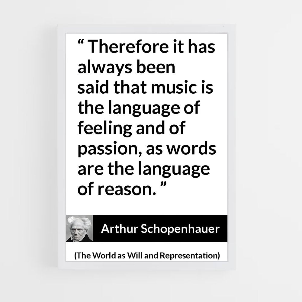 ap-arthur schopenhauer-5 cadre Blanc