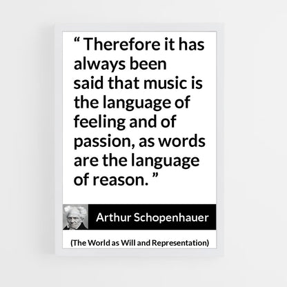 ap-arthur schopenhauer-5 cadre Blanc