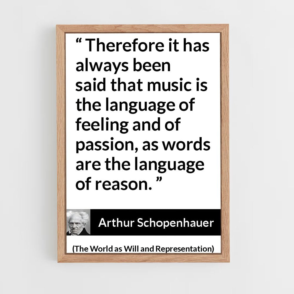 ap-arthur schopenhauer-5 cadre Bois clair