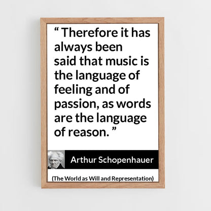 ap-arthur schopenhauer-5 cadre Bois clair