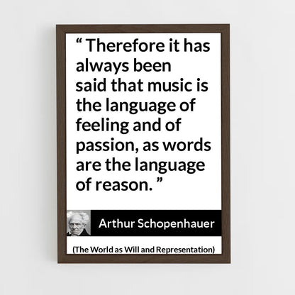 ap-arthur schopenhauer-5 cadre Bois foncé