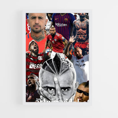 ap-arturo vidal-5 cadre Blanc