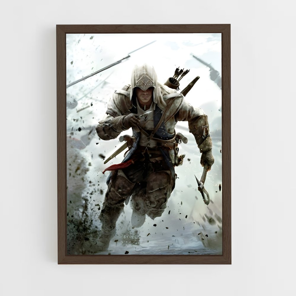 ap-assassins creed-14 cadre Bois foncé
