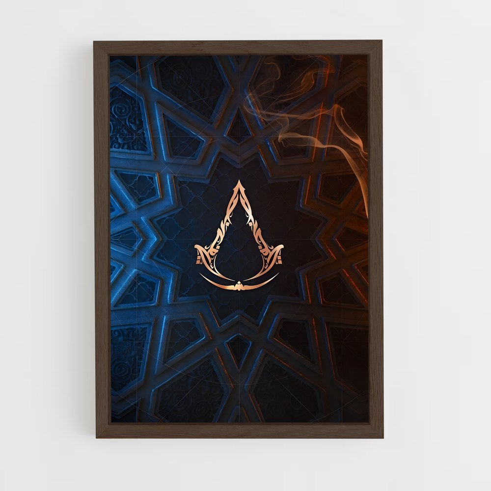 ap-assassins creed-18 cadre Bois foncé