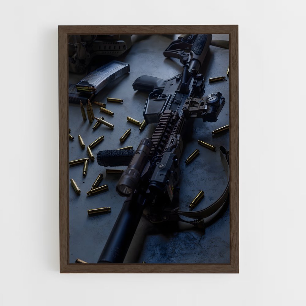 ap-assault rifles-1 cadre Bois foncé