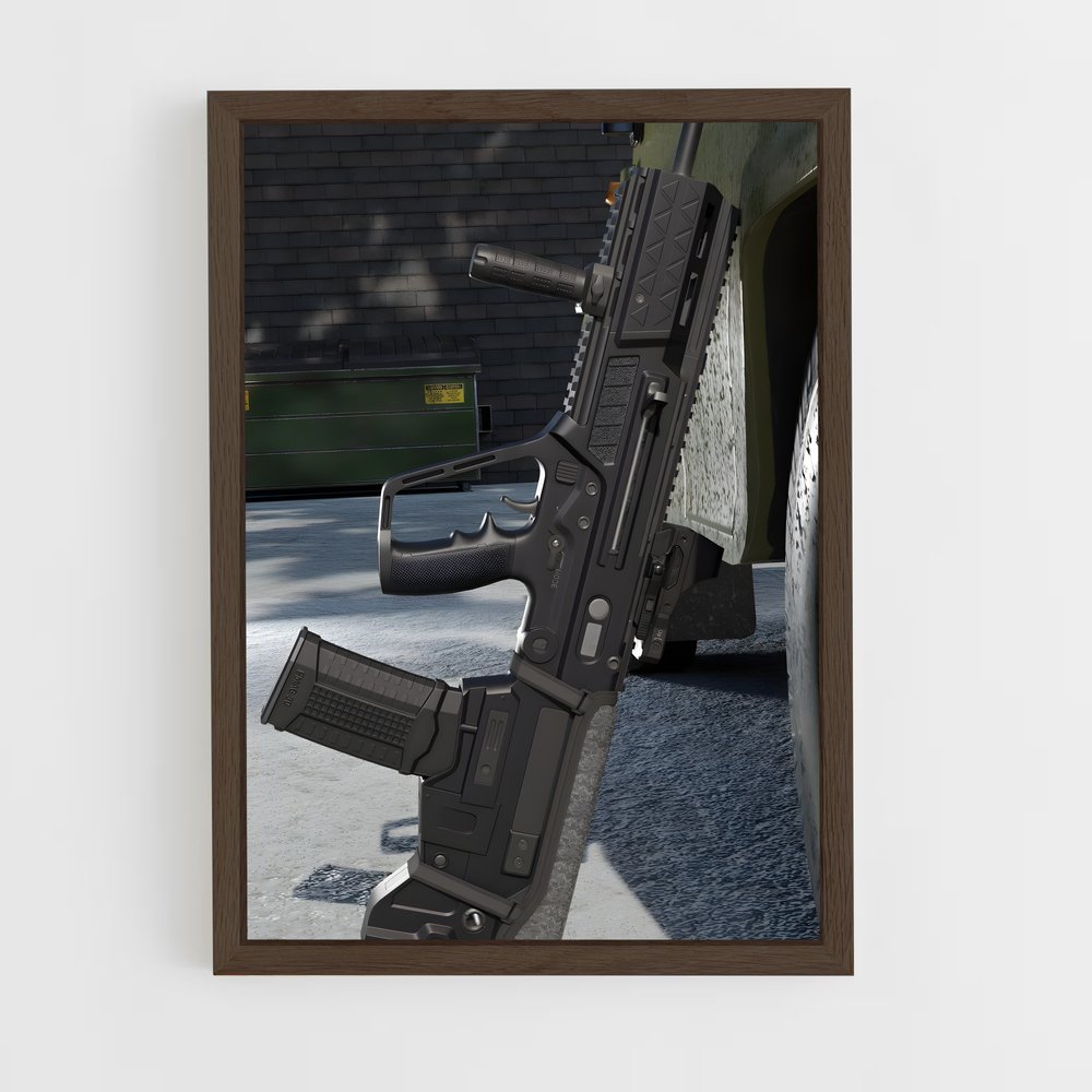 ap-assault rifles-2 cadre Bois foncé