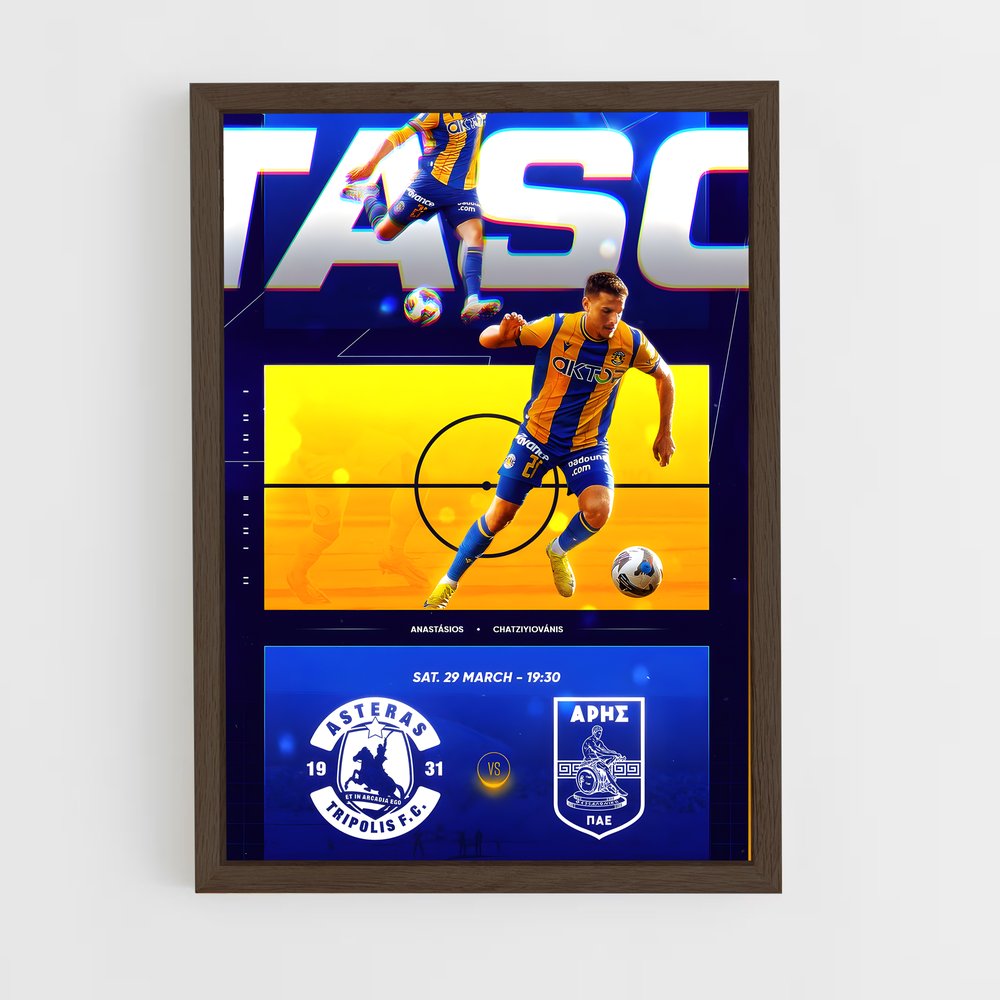ap-asteras tripolis fc-2 cadre Bois foncé