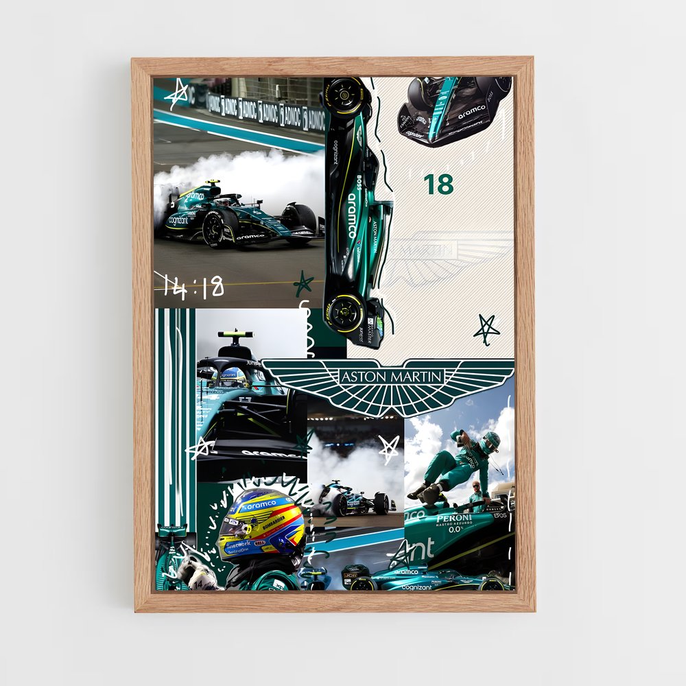 ap-aston martin f1 team-1 cadre Bois clair