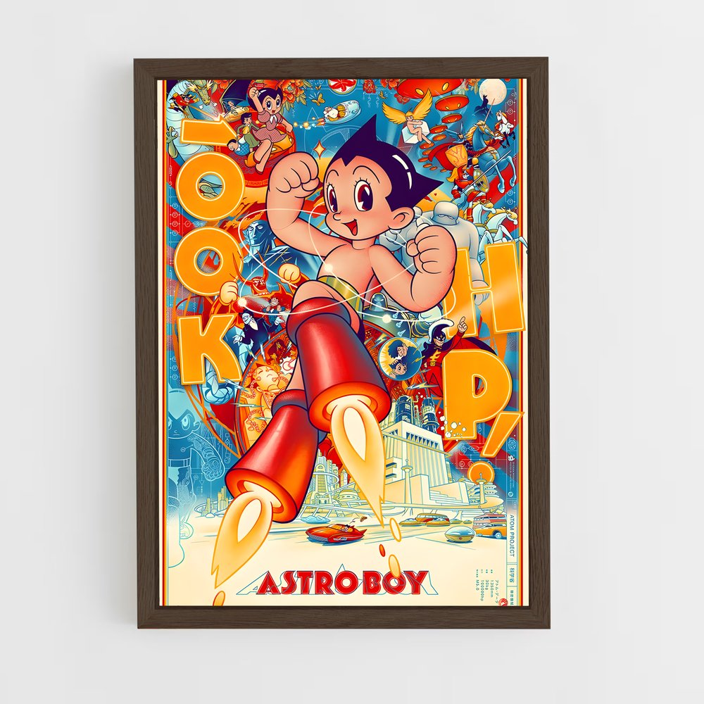 ap-astro boy-4 cadre Bois foncé
