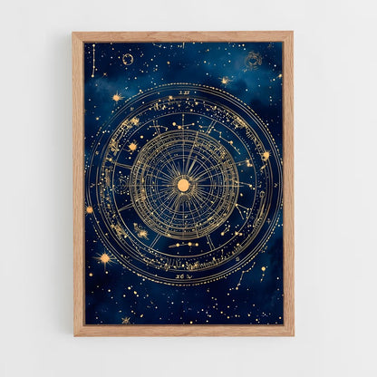 ap-astrological symbols-1 cadre Bois clair
