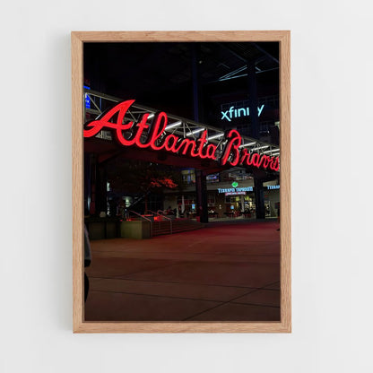 ap-atlanta braves-1 cadre Bois clair