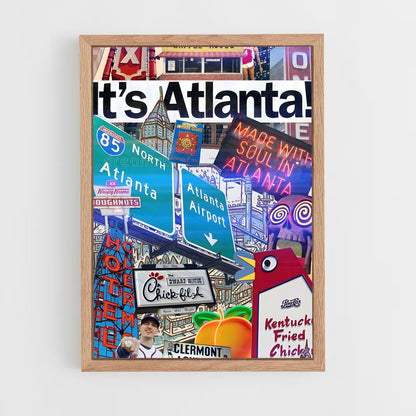 ap-atlanta hawks-5 cadre Bois clair