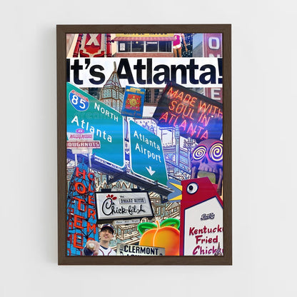 ap-atlanta hawks-5 cadre Bois foncé