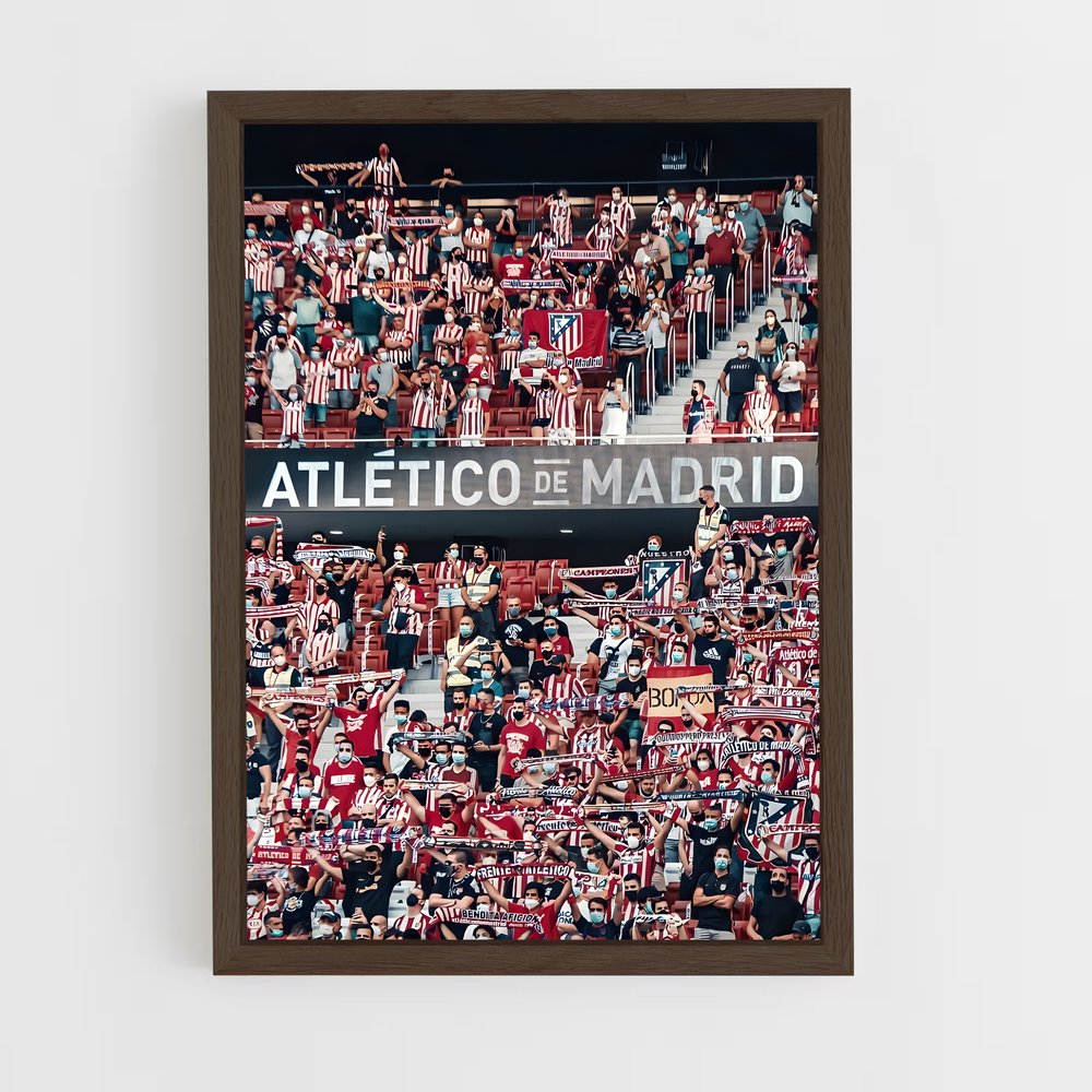 ap-atletico madrid cf-5 cadre Bois foncé
