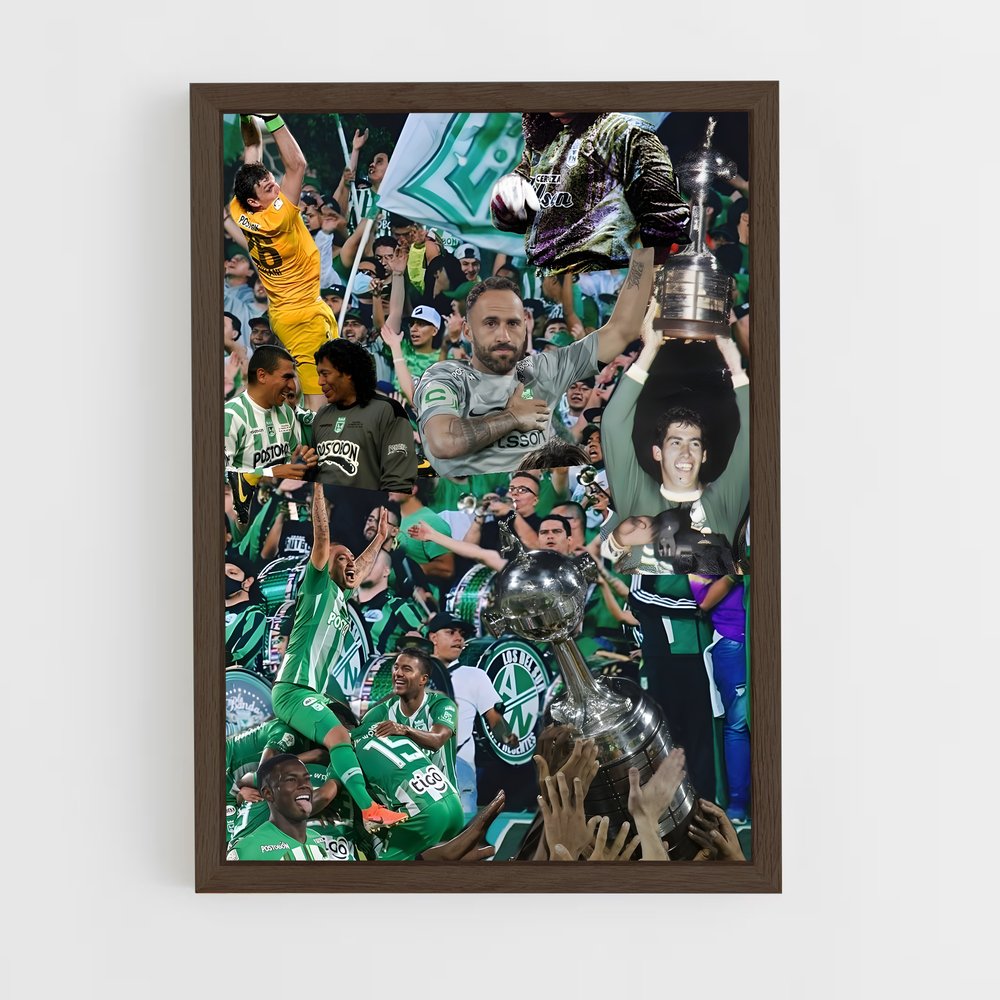 ap-atletico nacional medellin-10 cadre Bois foncé