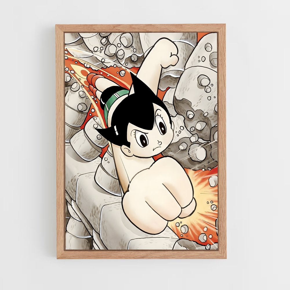 ap-atom astro boy-4 cadre Bois clair