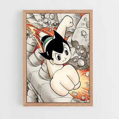 ap-atom astro boy-4 cadre Bois clair