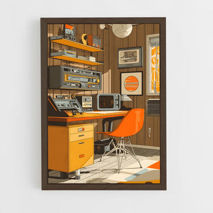 ap-atomic age-12 cadre Bois foncé