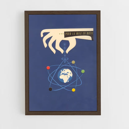 ap-atomic age-14 cadre Bois foncé