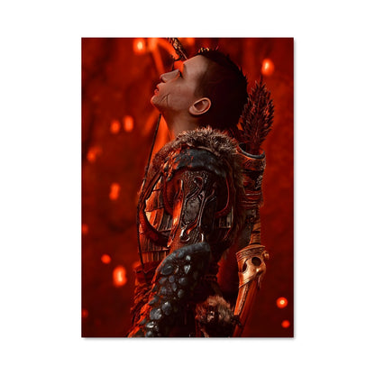 Poster Guerrier Écarlate