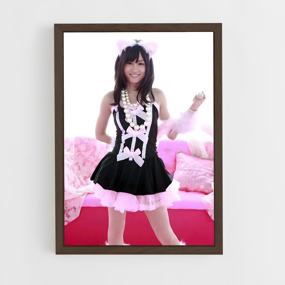 ap-atsuko maeda-7 cadre Bois foncé
