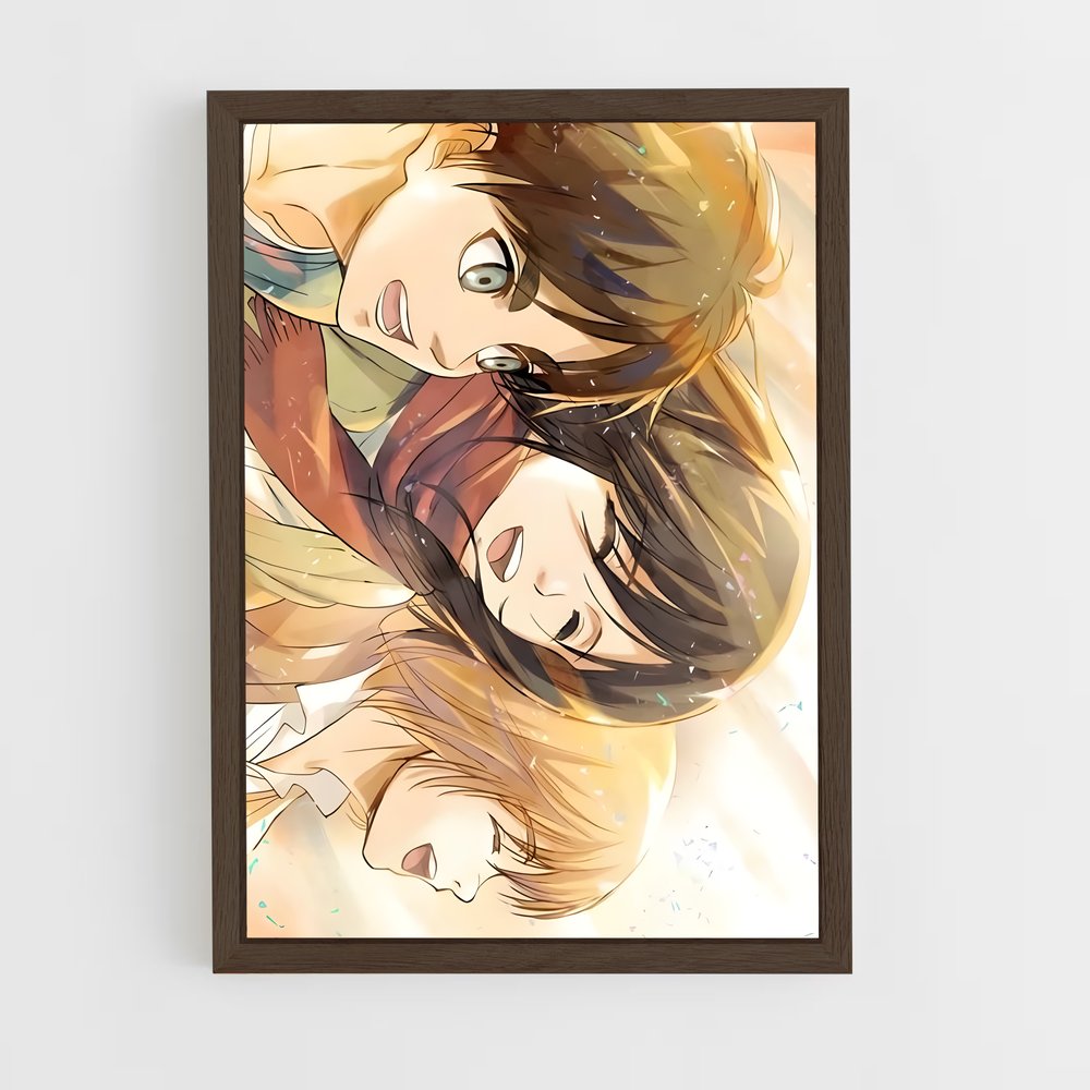 ap-attack on titan-1 cadre Bois foncé
