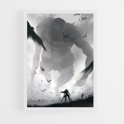 ap-attack on titan-10 cadre Blanc