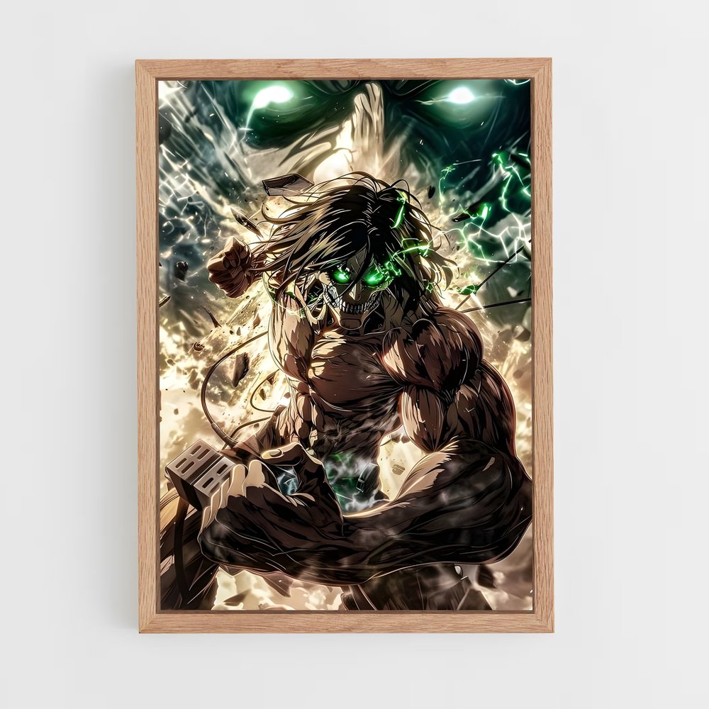 ap-attack on titan-2 cadre Bois clair
