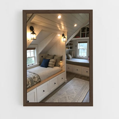 ap-attic-10 cadre Bois foncé