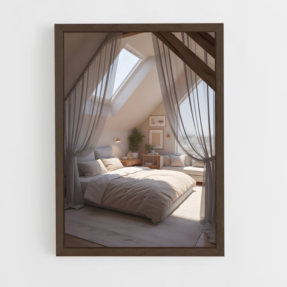 ap-attic-12 cadre Bois foncé