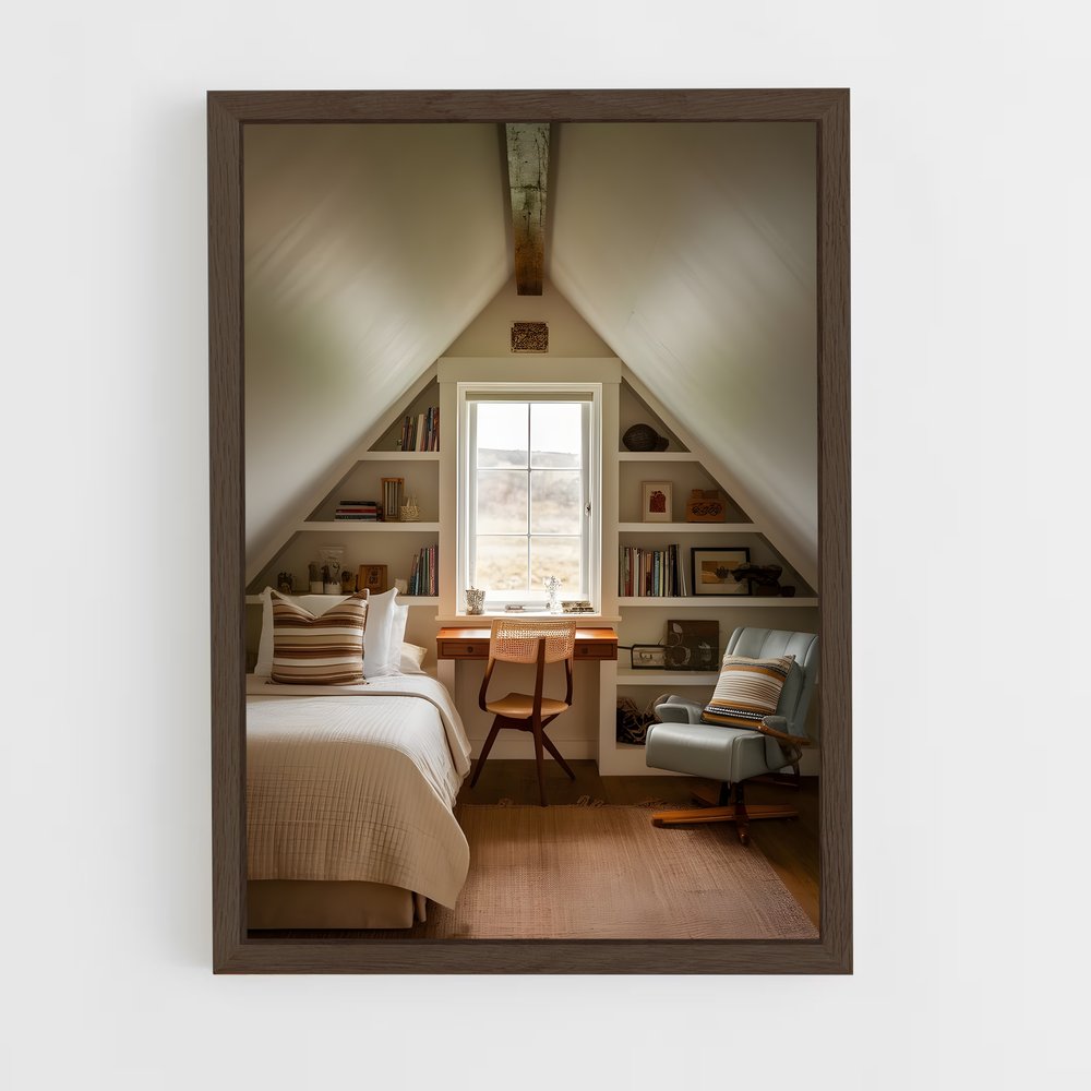 ap-attic-13 cadre Bois foncé