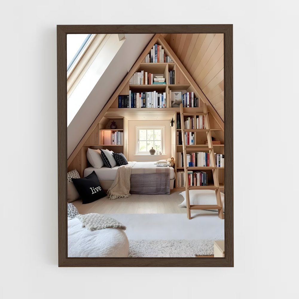 ap-attic-14 cadre Bois foncé