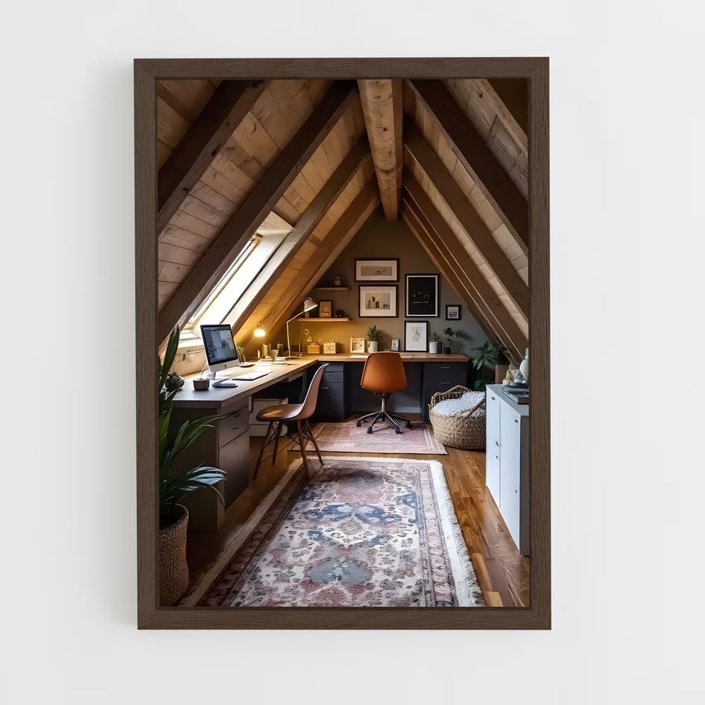 ap-attic-5 cadre Bois foncé