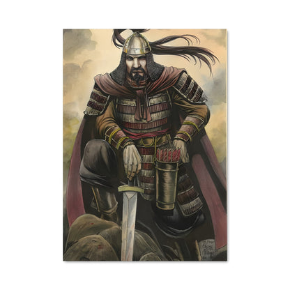 Poster Samouraï en Méditation