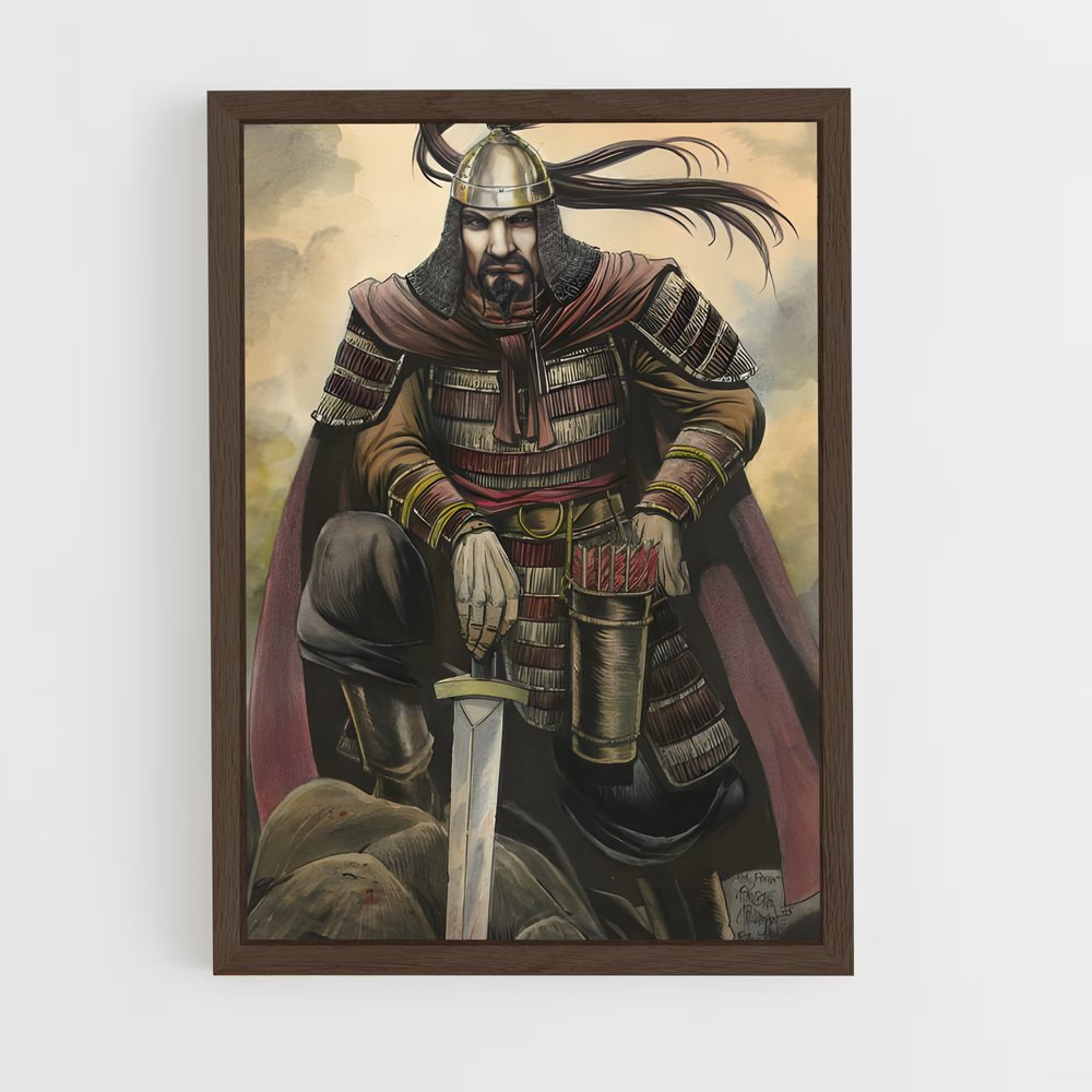 ap-attila the hun-1 cadre Bois foncé