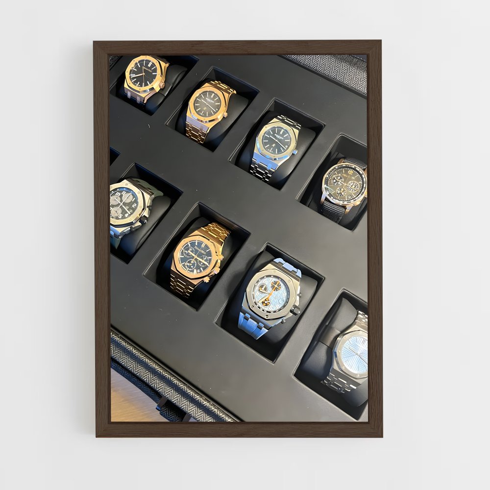 ap-audemars piguet-3 cadre Bois foncé