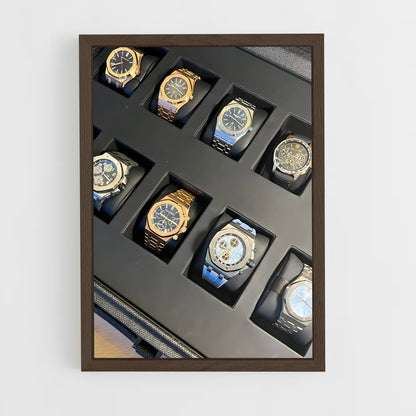 ap-audemars piguet-3 cadre Bois foncé
