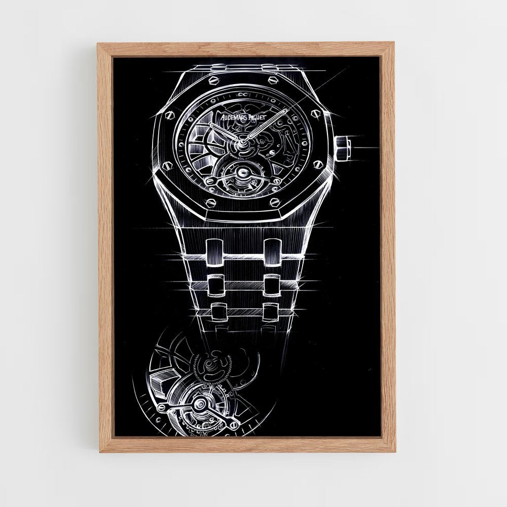 ap-audemars piguet-4 cadre Bois clair