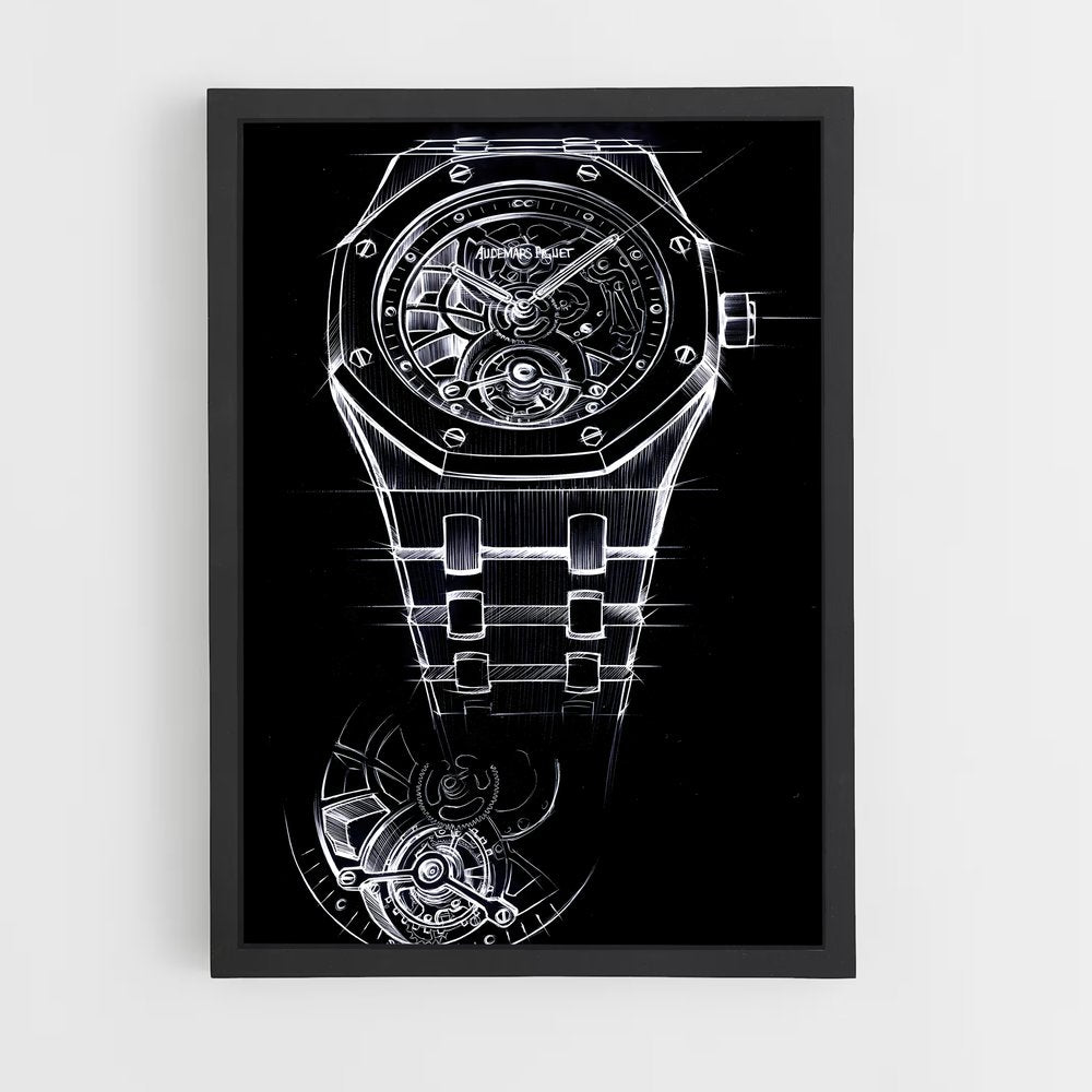 ap-audemars piguet-4 cadre Noir