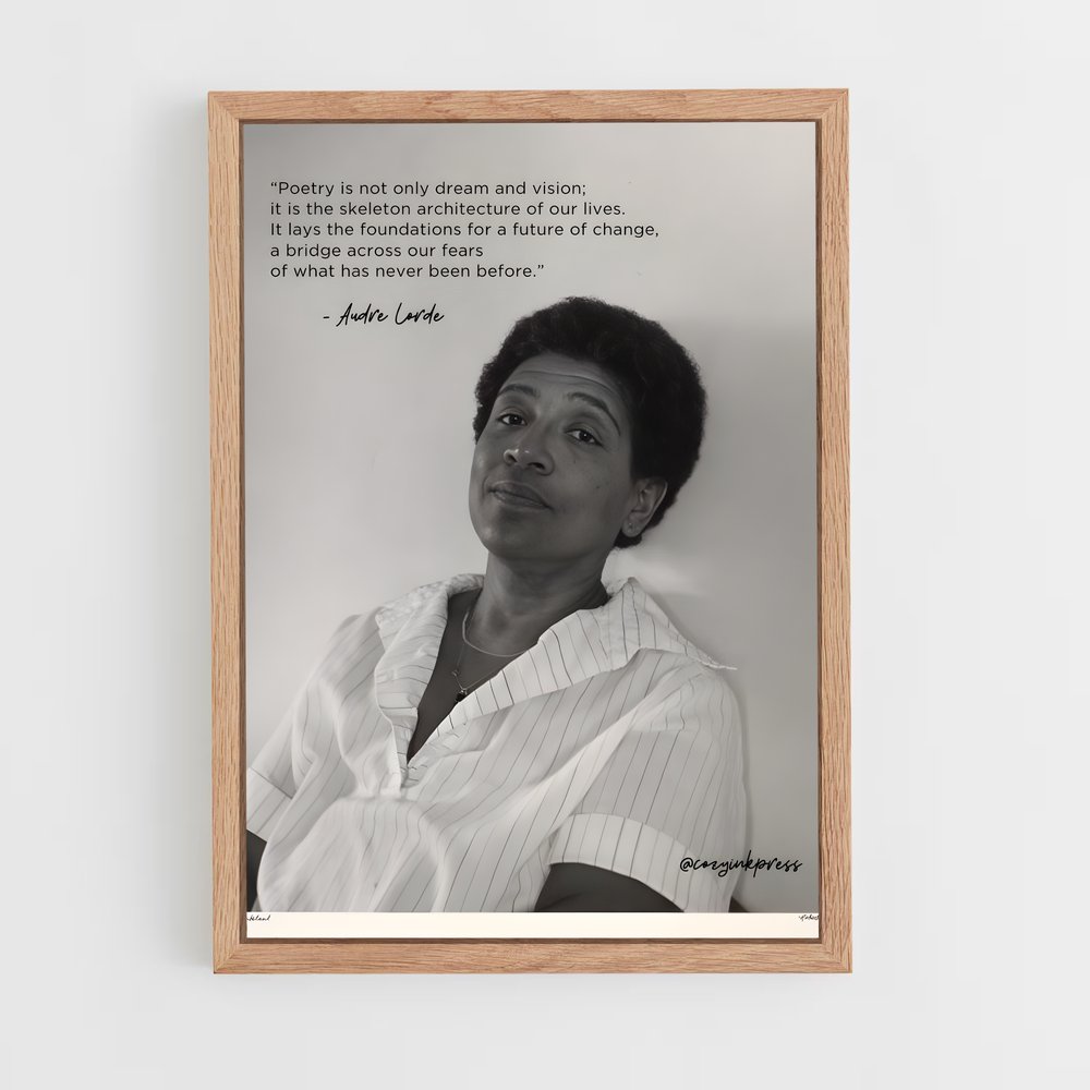 ap-audre lorde-5 cadre Bois clair